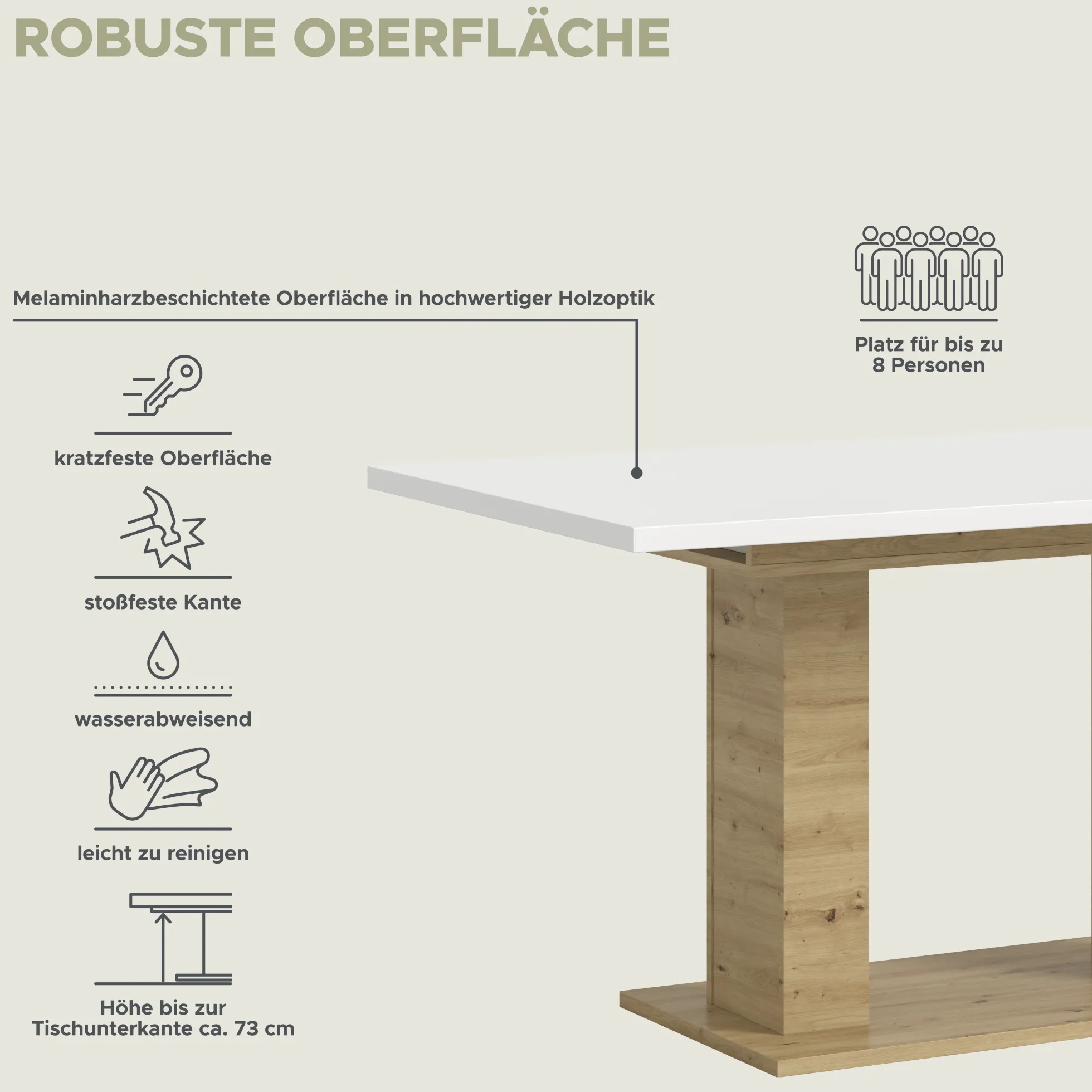 Ausziehbarer Esstisch MOTION