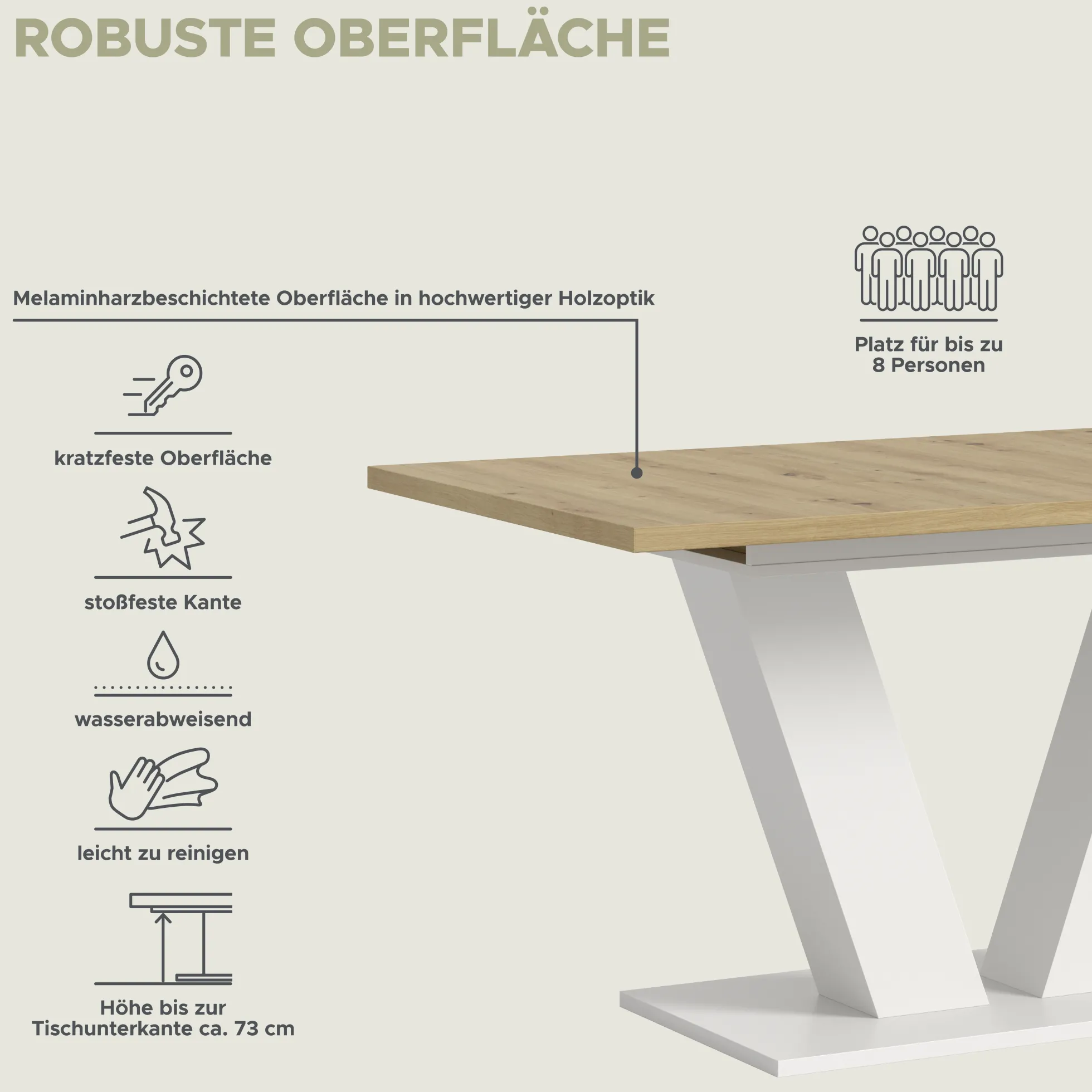 Ausziehbarer Esstisch MOTION