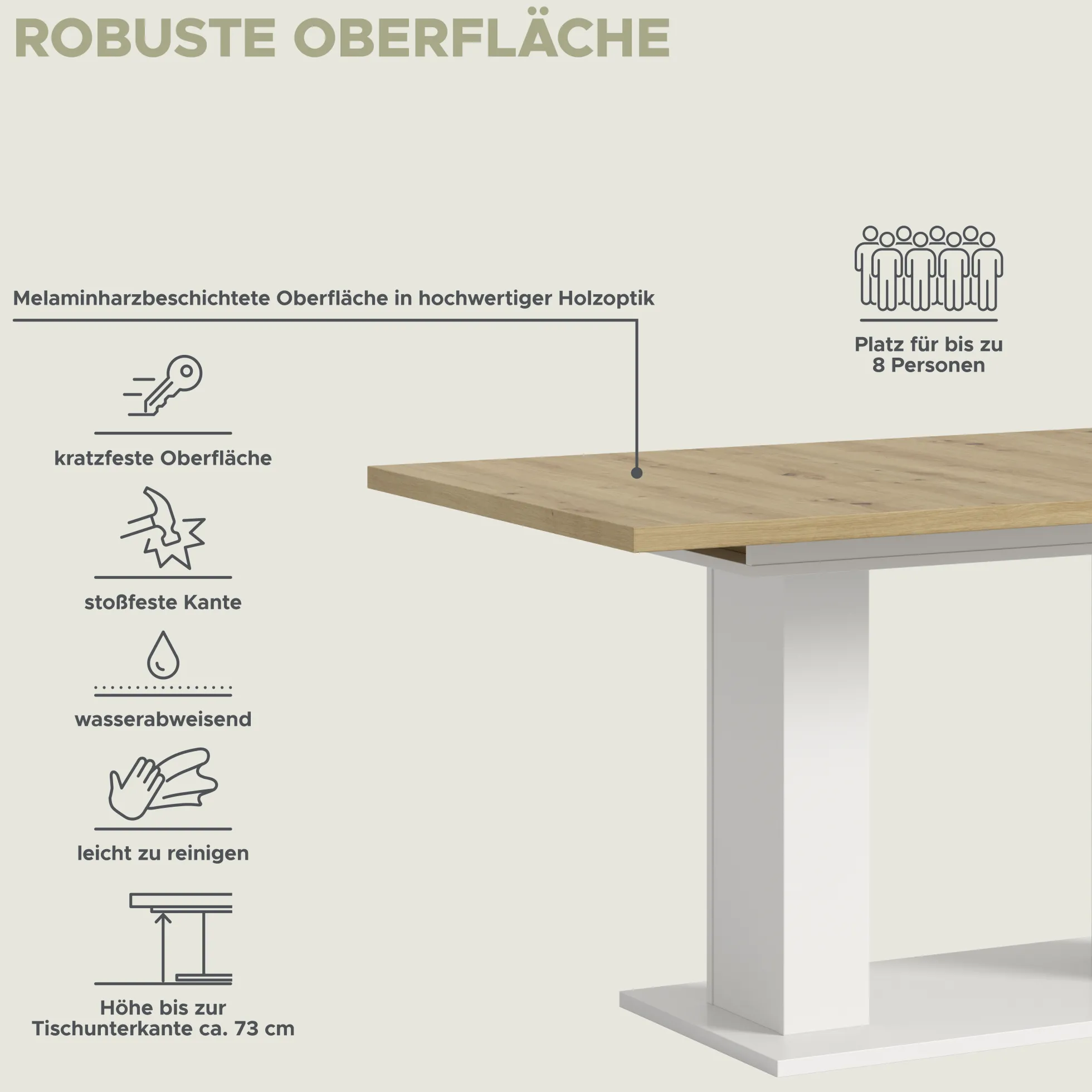 Ausziehbarer Esstisch MOTION