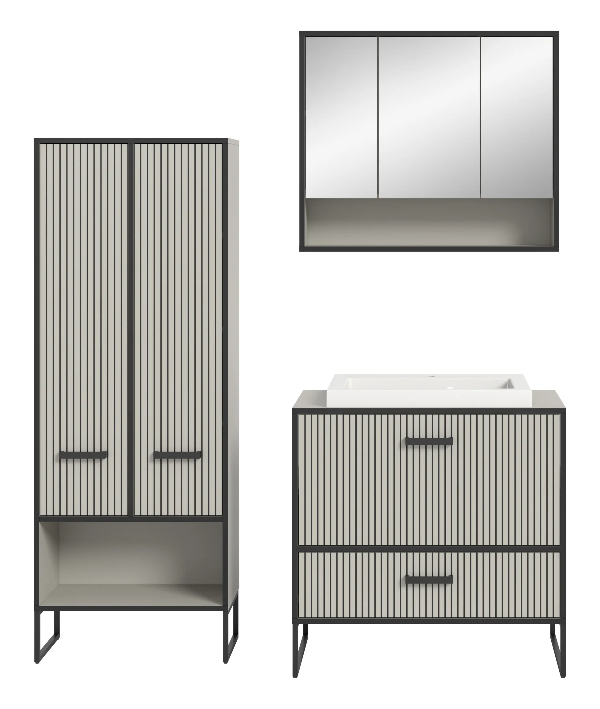 Badkombination 4-teilig BAGNO