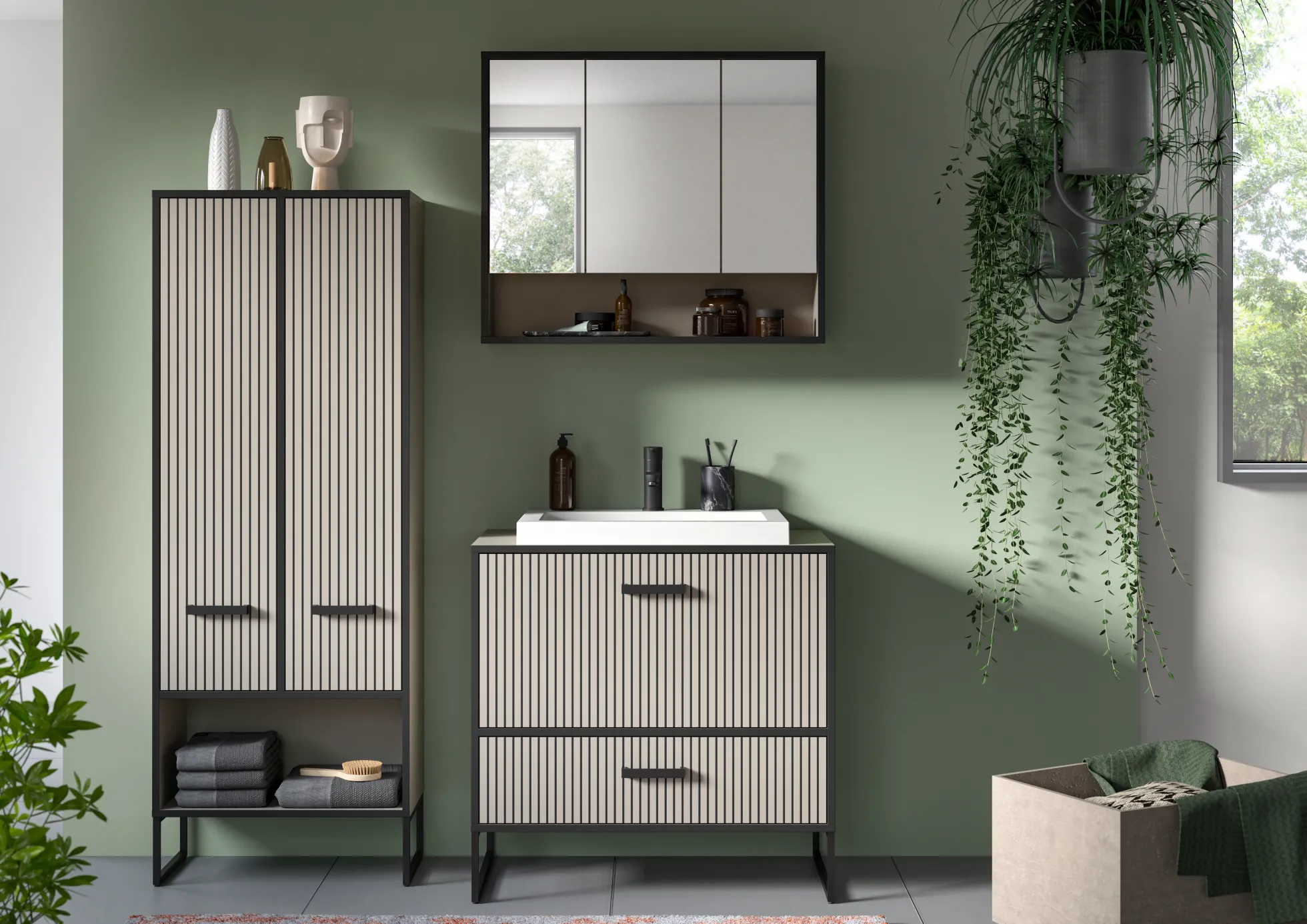 Badkombination 4-teilig BAGNO