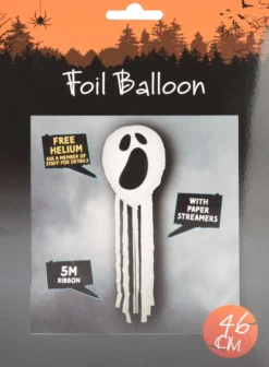 Ballon Geist mit Fransen HALLOWEEN