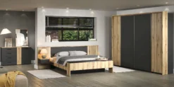 Bettanlage mit Sitzbank ESTEBAN