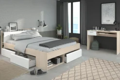 Bett mit Schreibtisch MOST 61