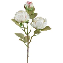 Deko-Blume 3er VINTAGE ROSE