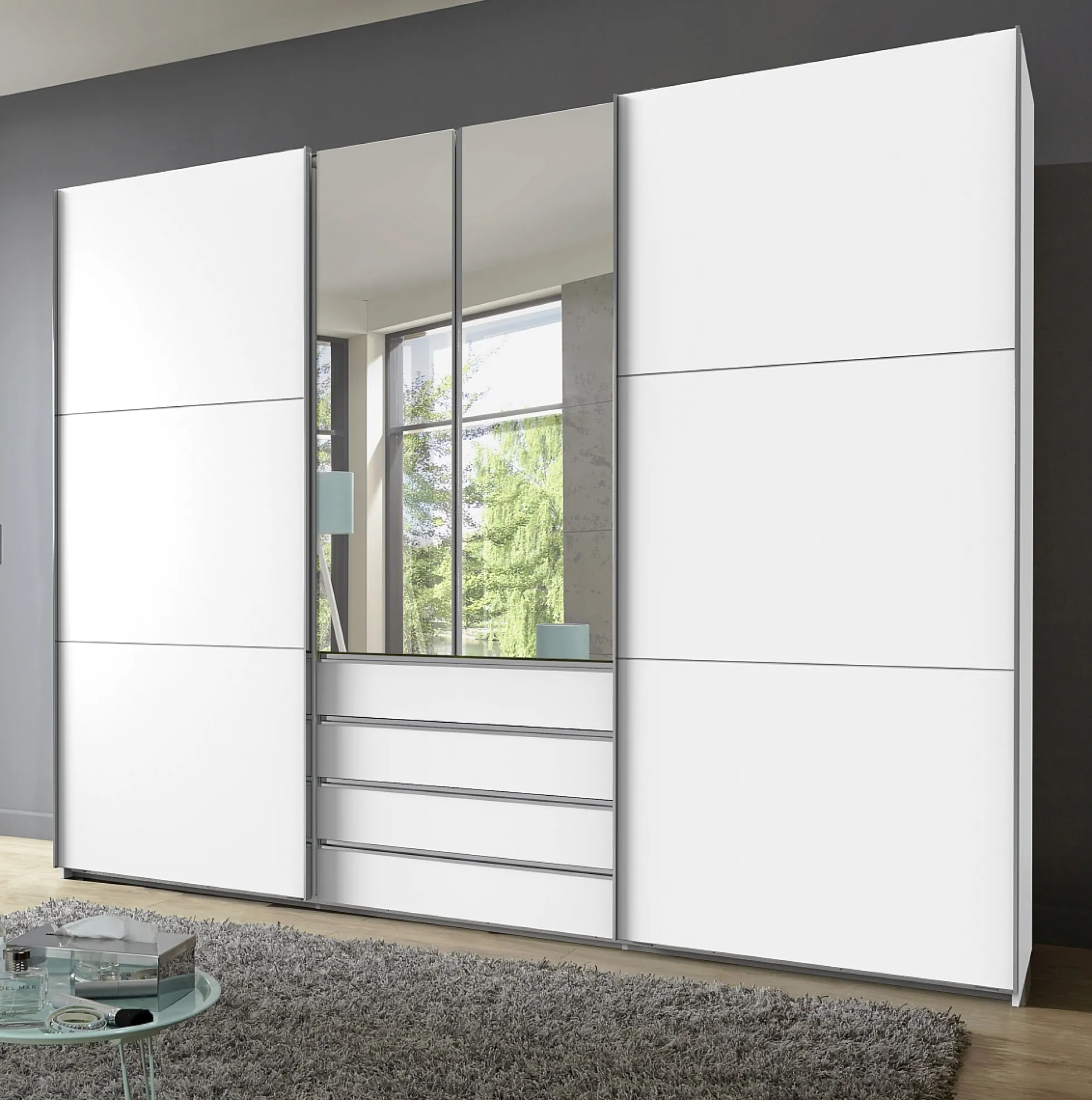 Dreh-/Schwebetürenschrank MAGIC