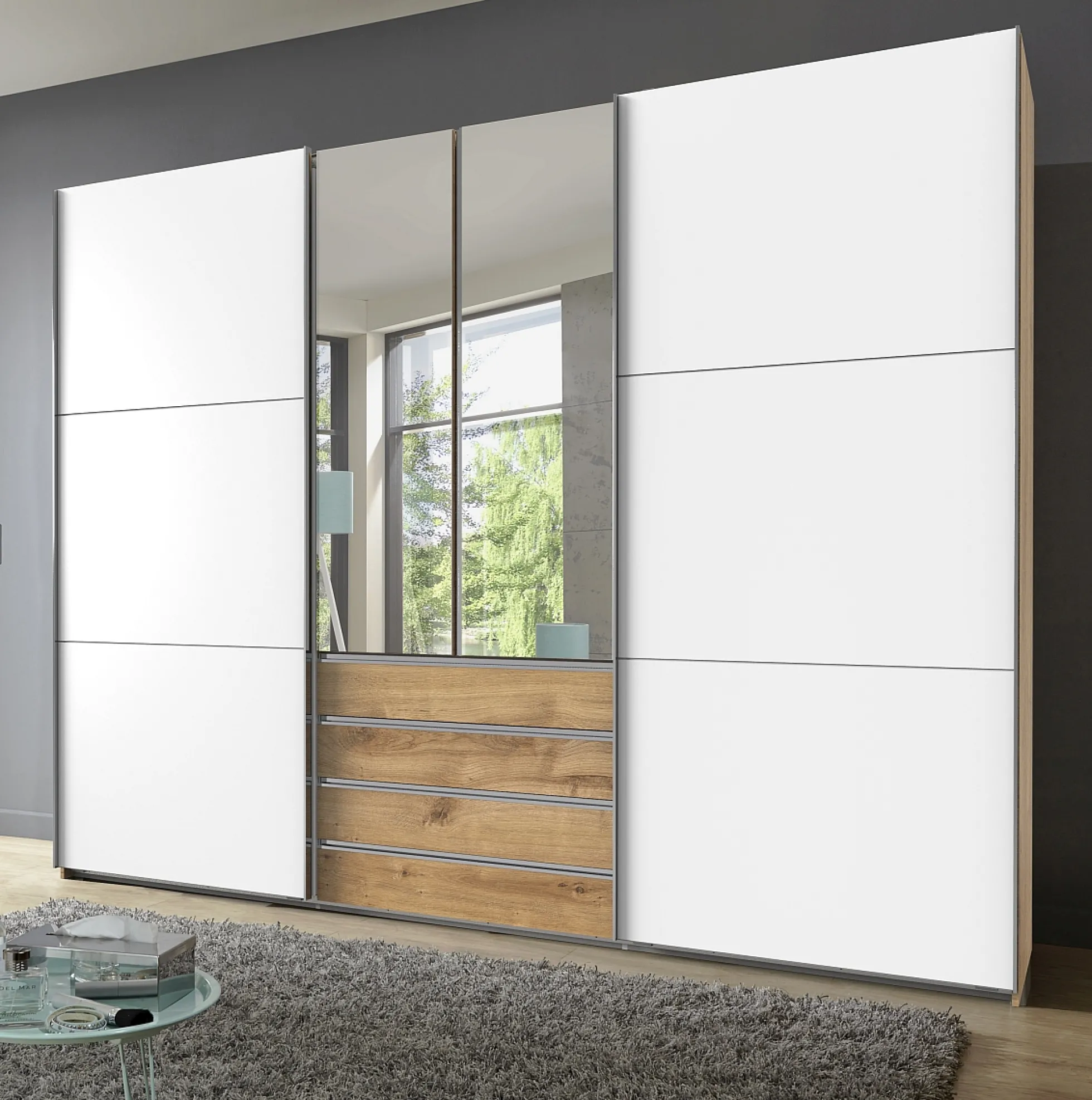 Dreh-/Schwebetürenschrank MAGIC