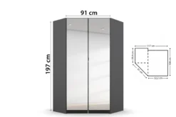Drehtüren-Eckschrank AGUALVA-CACEM