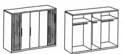 Drehtürenschrank ANDORRA