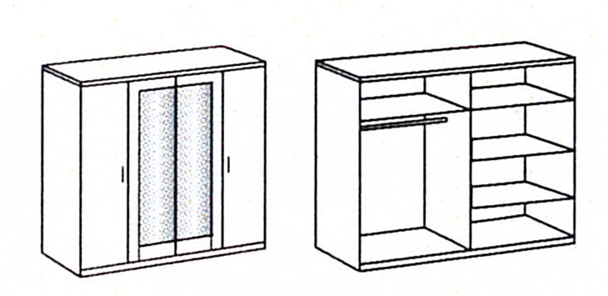 Drehtürenschrank ANGIE