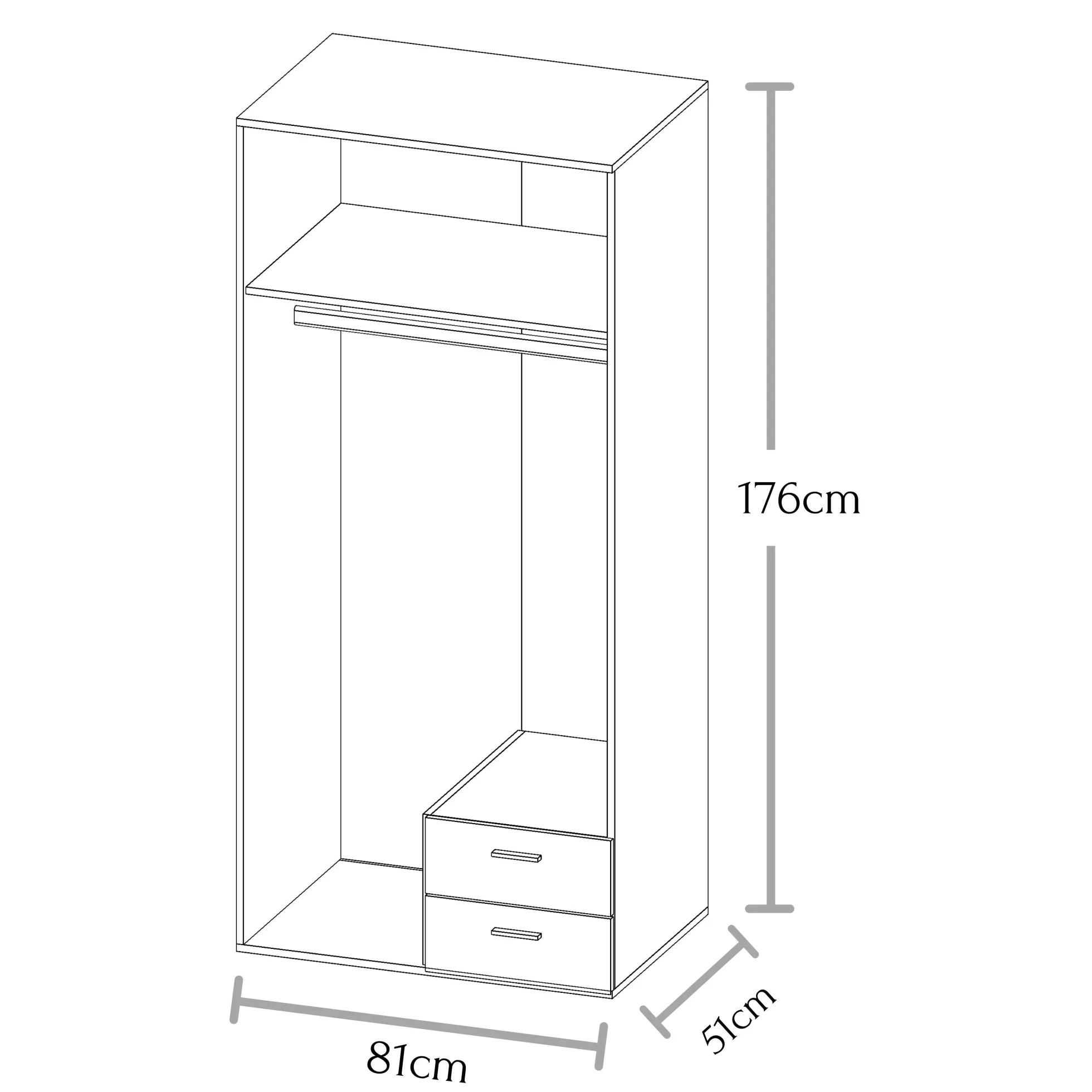 Drehtürenschrank BASE 2