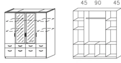 Drehtürenschrank BREMEN
