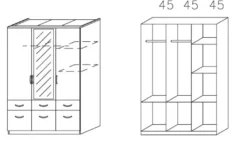 Drehtürenschrank BREMEN-EXTRA
