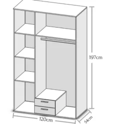 Drehtürenschrank CHICAGO