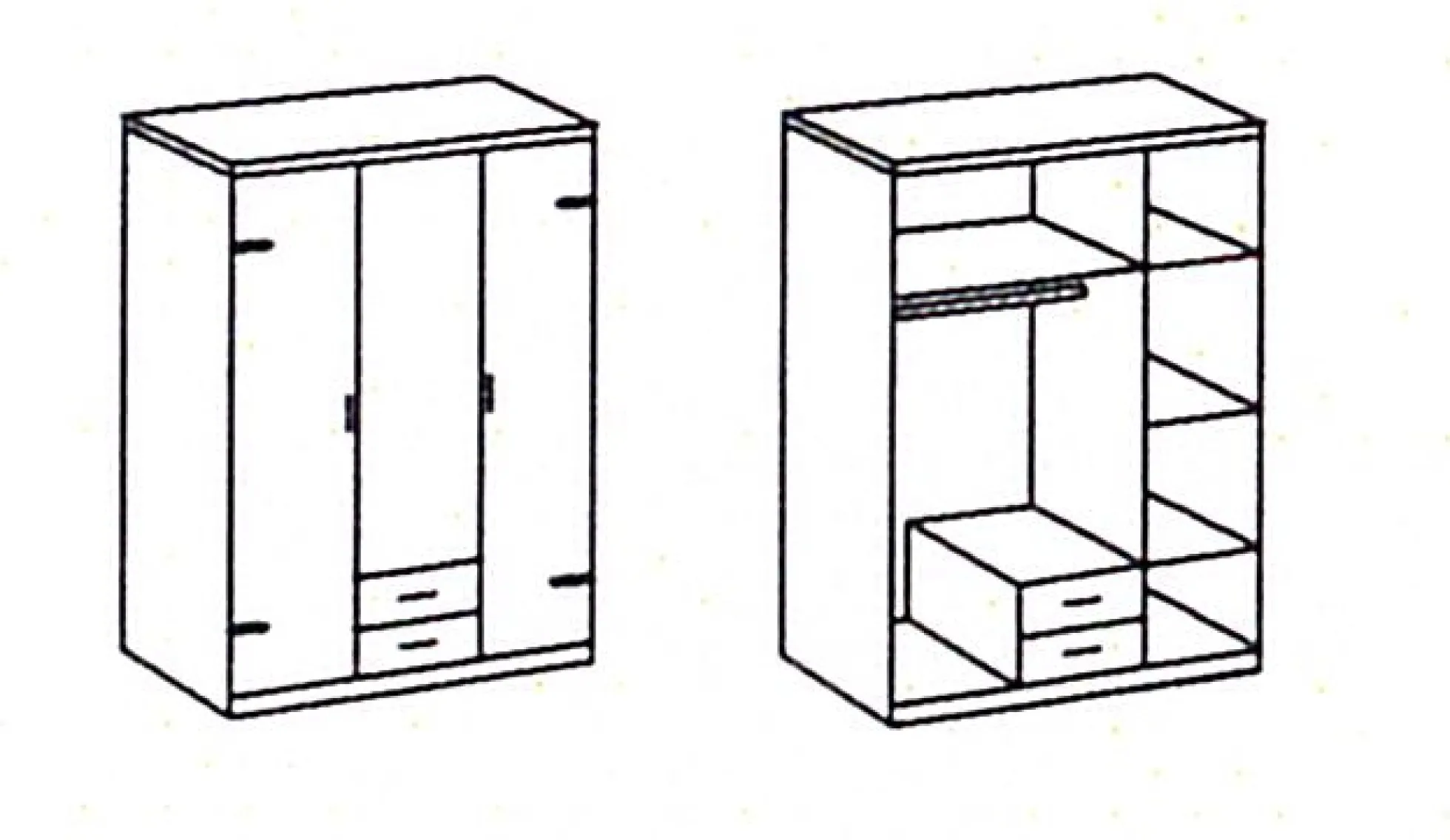 Drehtürenschrank CORK