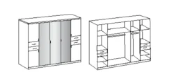 Drehtürenschrank DANZIG