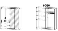 Drehtürenschrank HOMBURG