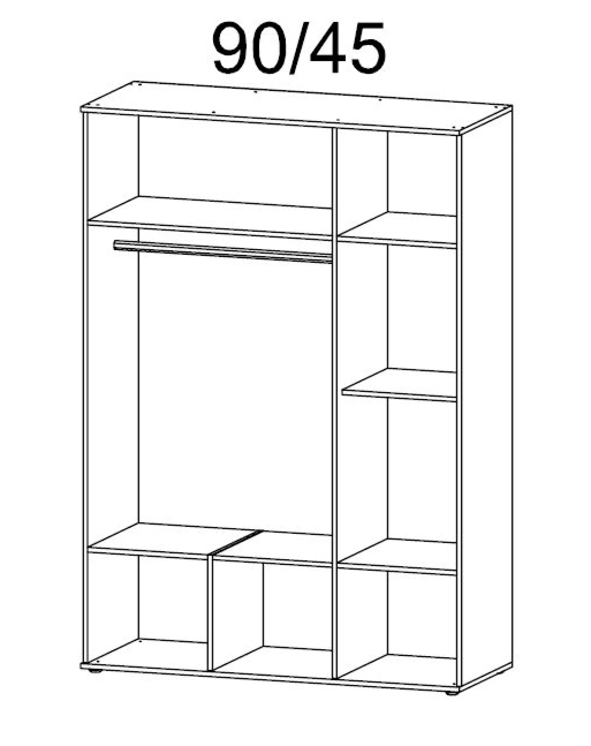 Drehtürenschrank KEMI