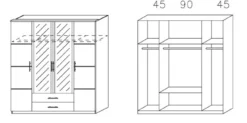 Drehtürenschrank MICRO