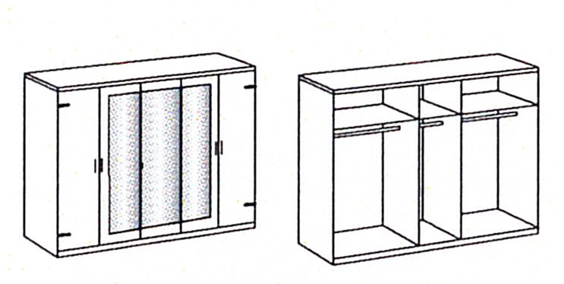 Drehtürenschrank STOCKHOLM