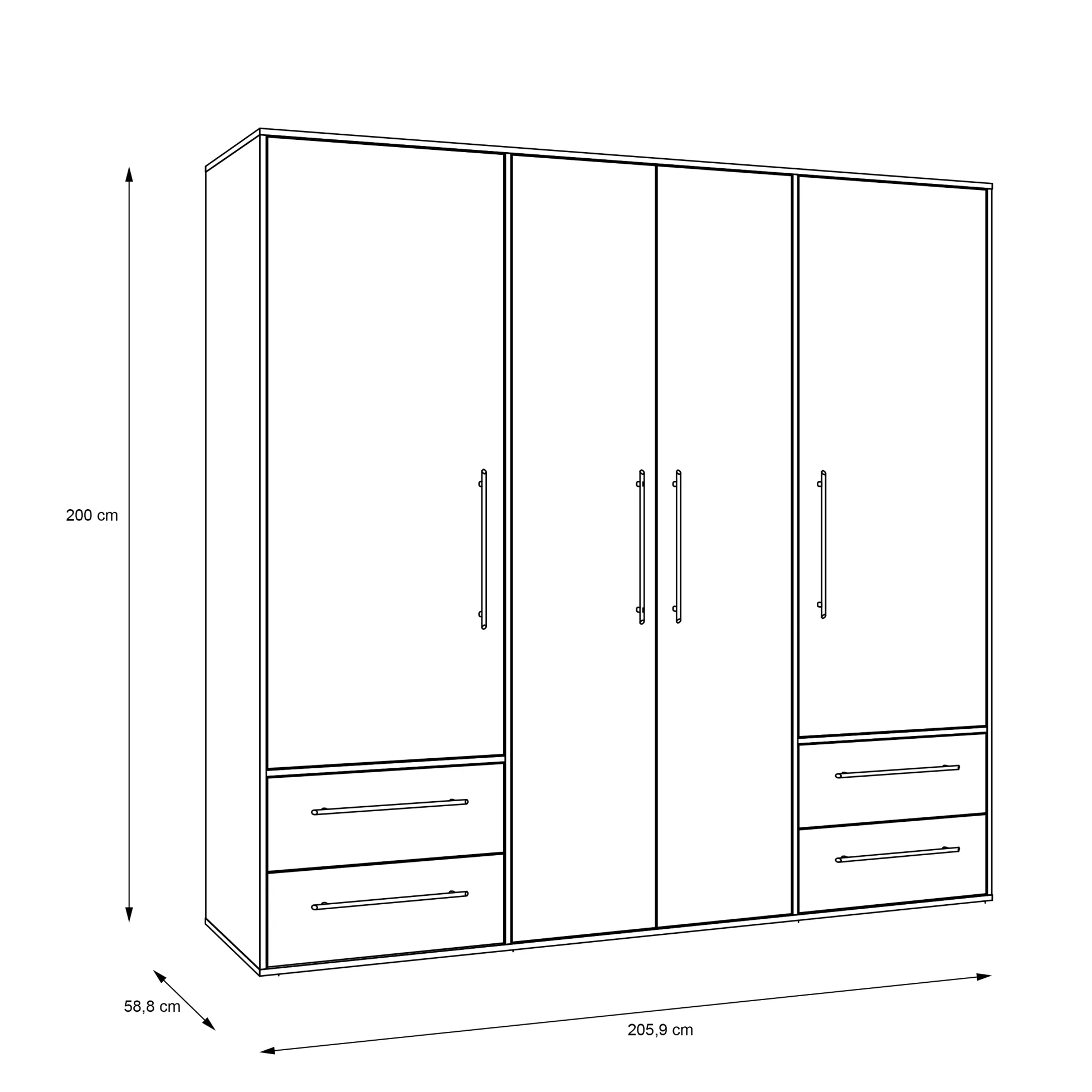 Drehtürenschrank VALGA