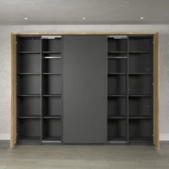 Dreh- und Schwebetürenschrank ESTEBAN