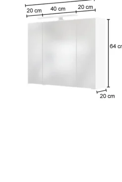 3D-Spiegelschrank 80 AREZZO