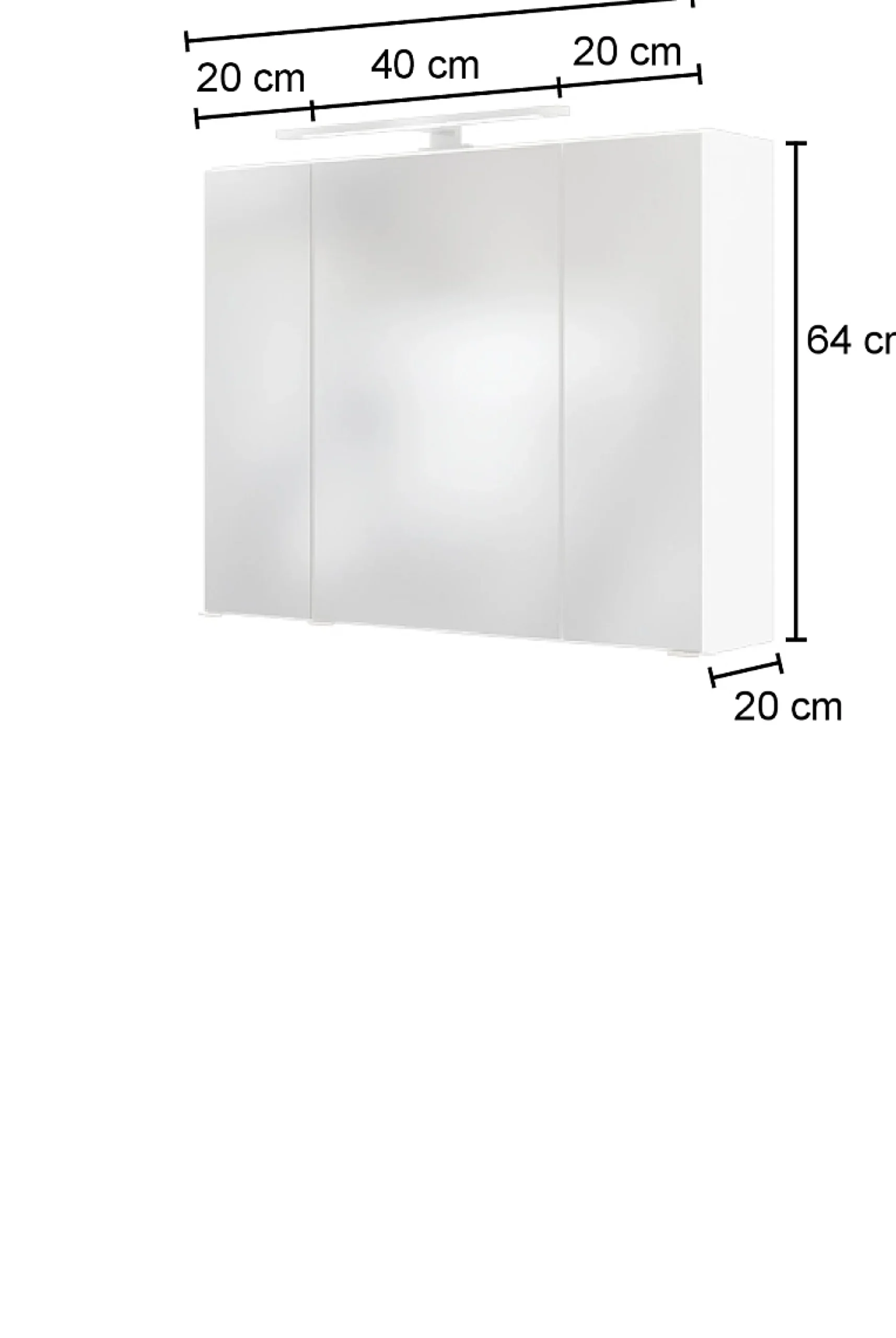 3D-Spiegelschrank 80 AREZZO