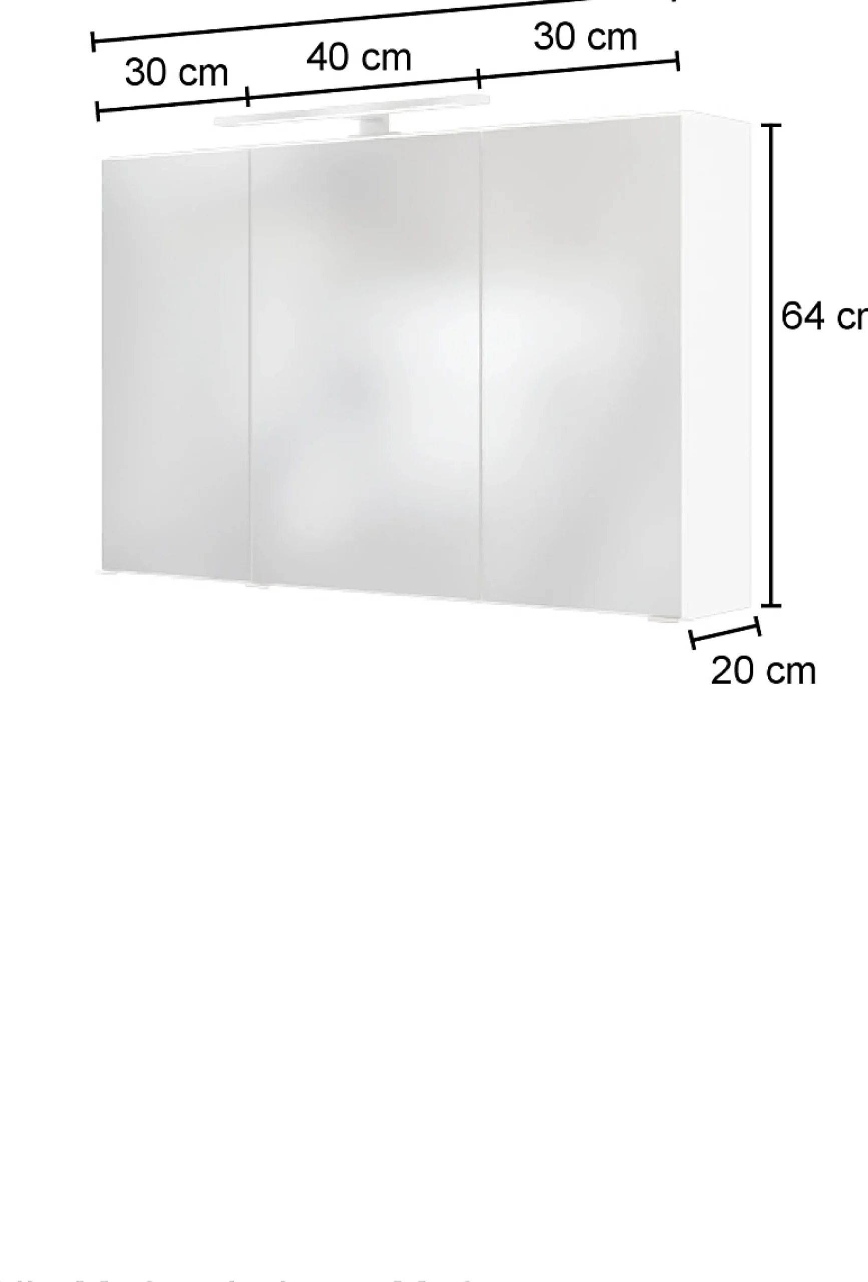 3D-Spiegelschrank 100 AREZZO