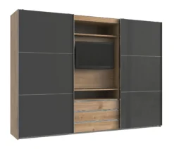 Funktions-TV-Schwebetürenschrank MAGIC GLAS