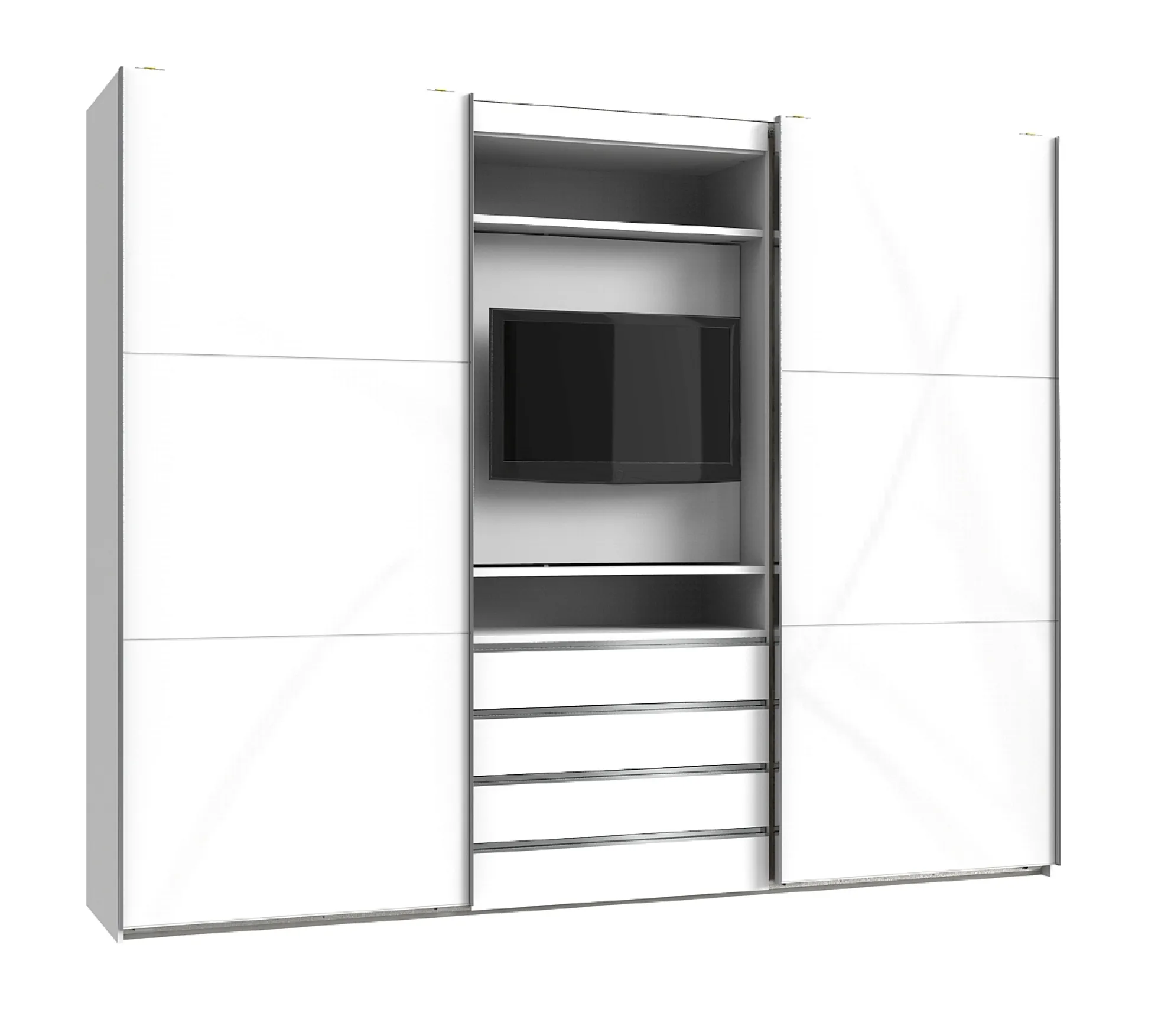 Funktions-TV-Schwebetürenschrank MAGIC GLAS