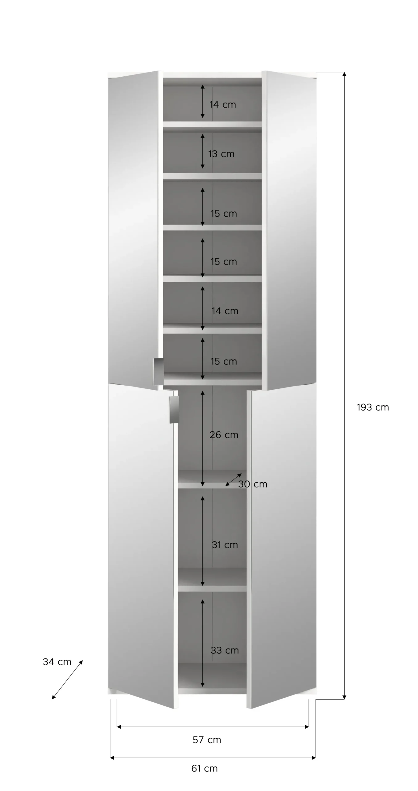 Garderobenschrank BODITE