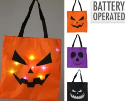 Halloweentasche mit LED HALLOWEEN