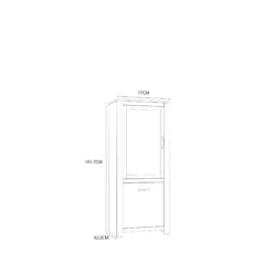 Highboardvitrine KALLASTE