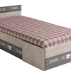Jugendbett 90 x 200 cm mit Schubkästen FABRIC 10