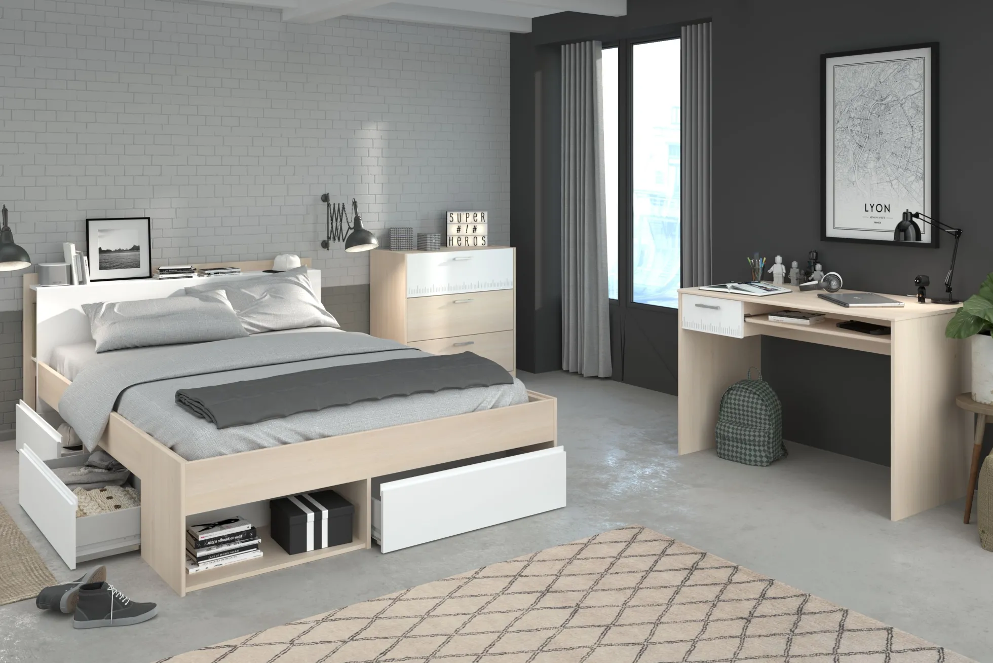Jugendzimmer 3-teilig MOST 59