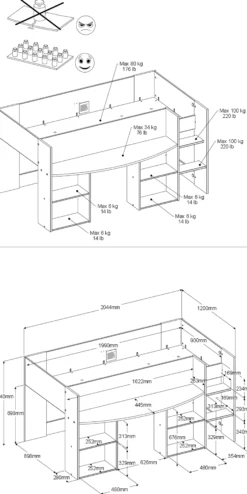 Jugendzimmer 3-teilig PIROUETTE 13