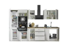 Küchenblock mit E-Geräten CORNWALL (Zeile-Backofen-Kühlschrank-Mikrowelle) II