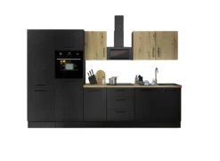 Küchenblock mit E-Geräten CORNWALL (Zeile-Backofen-Kühlschrank) XII