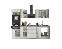 Küchenblock mit E-Geräten CORNWALL (Zeile-Backofen-Mikrowelle) II