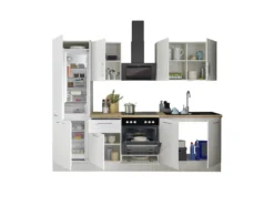 Küchenblock mit E-Geräten CORNWALL (Zeile-Kühlschrank) II