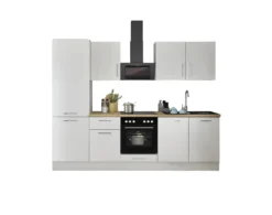 Küchenblock mit E-Geräten CORNWALL (Zeile-Kühlschrank) II