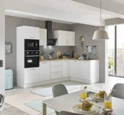 Küchenblock mit E-Geräten CORNWALL (Ecke-Backofen-Mikrowelle) II