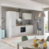 Küchenblock mit E-Geräten CORNWALL (Zeile-Geschirrspüler-Kühlschrank) I