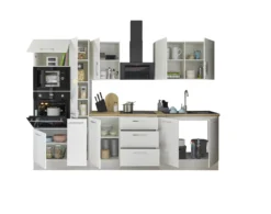 Küchenblock mit E-Geräten CORNWALL (Zeile-Backofen-Mikrowelle-Apotheker) II