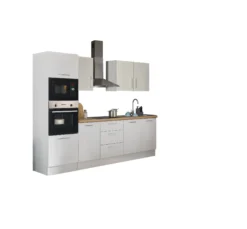 Küchenblock mit E-Geräten CORNWALL (Zeile-Backofen-Mikrowelle) I