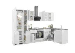Küchenblock mit E-Geräten HASTINGS (Ecke-Kühlschrank-Apotheker) I