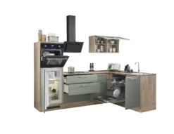 Küchenblock mit E-Geräten HASTINGS (Ecke-Hochschrank) II