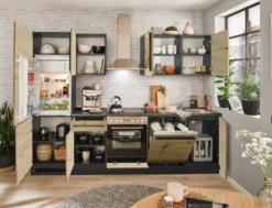 Küchenblock mit E-Geräten JAZZ 8 (Zeile-Kühlschrank) III