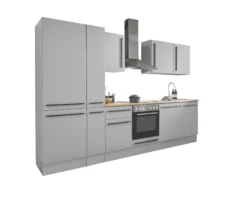 Küchenblock mit E-Geräten MANCHESTER (Zeile-Kühlschrank-Apotheker) II